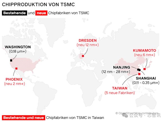 卫星图揭秘台积电全球布局！德媒：台湾半导体地位难撼动！