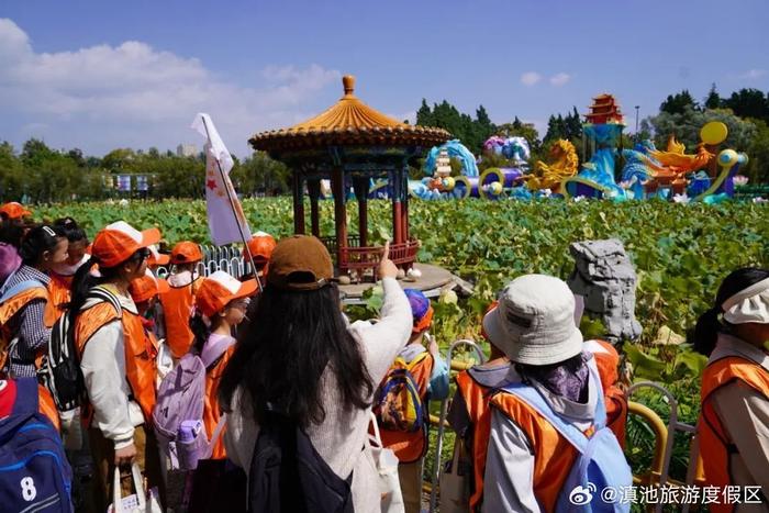 “一米高度看滇池 书香研趣润童心”——度假区举办2024年奔来·大观书香儿童系列主题研学活动