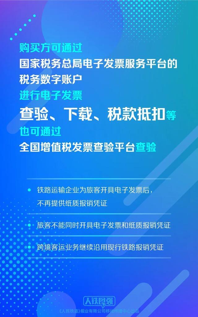 11月1日起全国铁路推广数字化电子发票