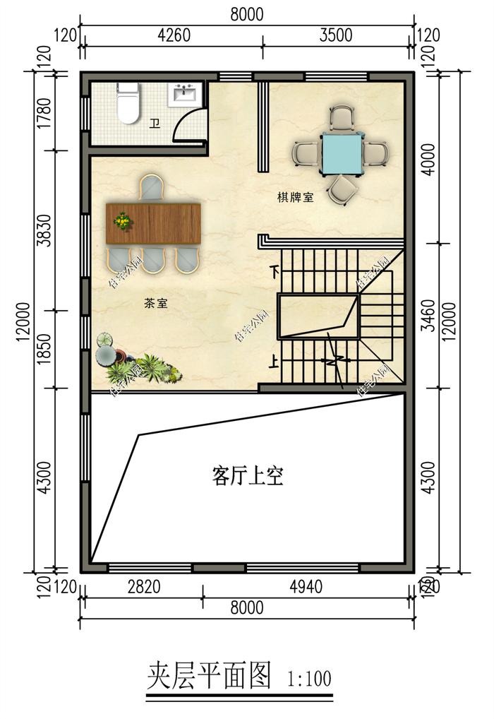 3套带夹层设计的农村别墅，非常适合小宅基地修建，大气又实用