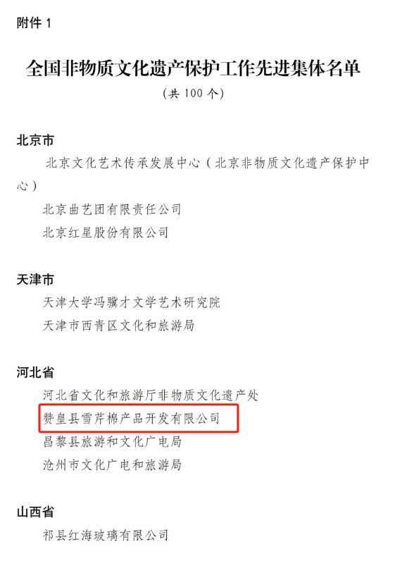 石家庄1个集体1名个人获表彰 文旅部公布非遗保护先进名单