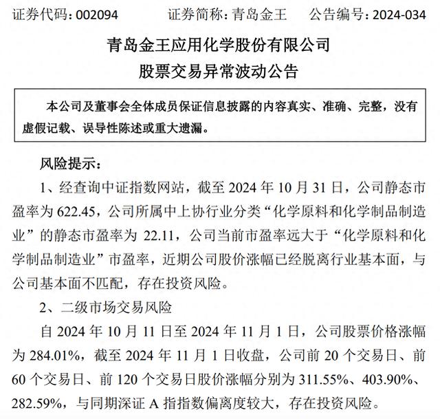 多只热门股齐发公告，涉及青岛金王等26家公司股价异动