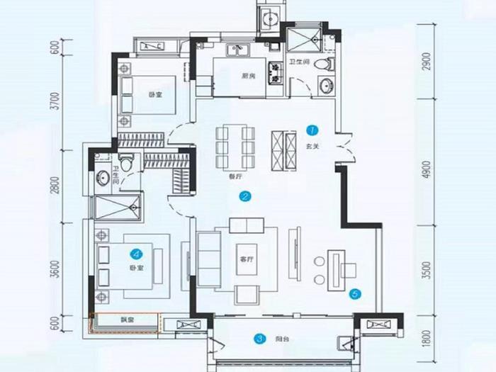 蜀山华侨城空港国际小镇•宝教湾户型图公布 119~160㎡约11800元/㎡