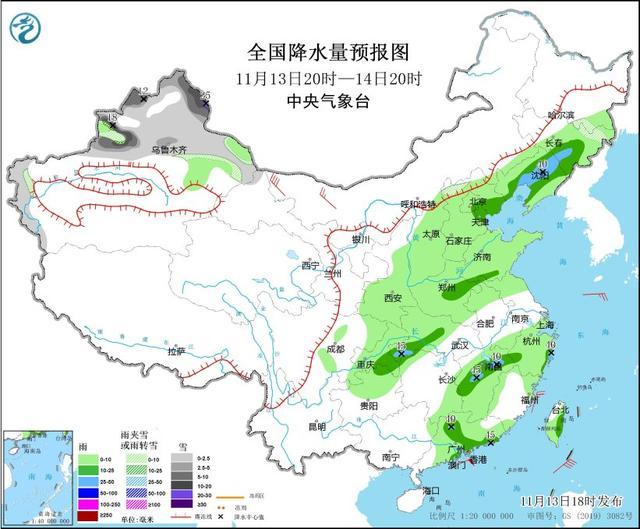 中央气象台：我国中东部地区有大范围降水天气，台风“桃芝”向偏西方向移动