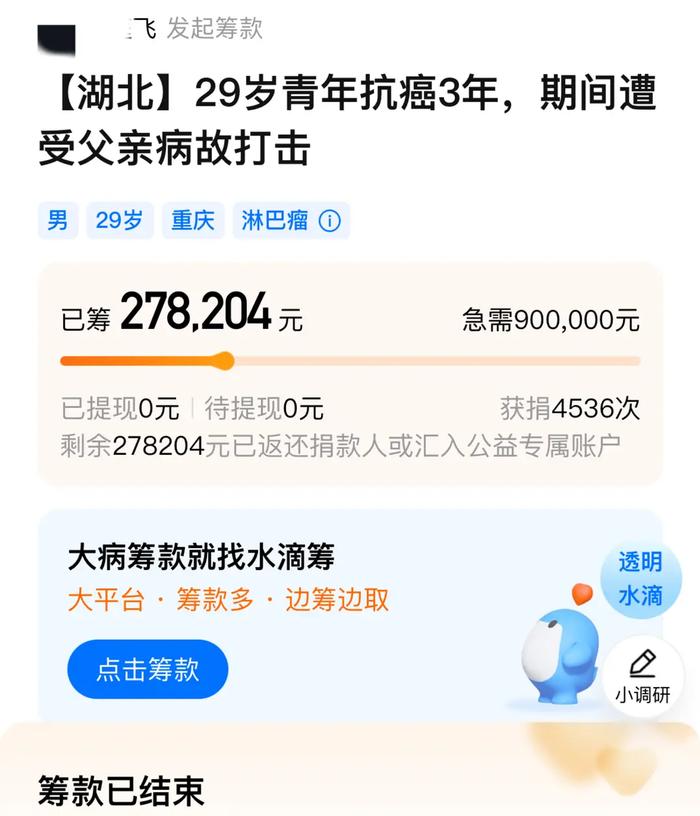 29岁抗癌者筹款5天后，竟晒出新房照！还在群里征婚…