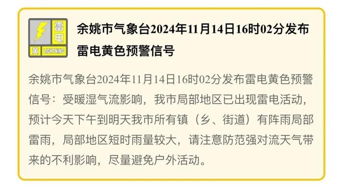 刚刚确认：暴雨、大暴雨！宁波预警连发！明天尽量早点出门！