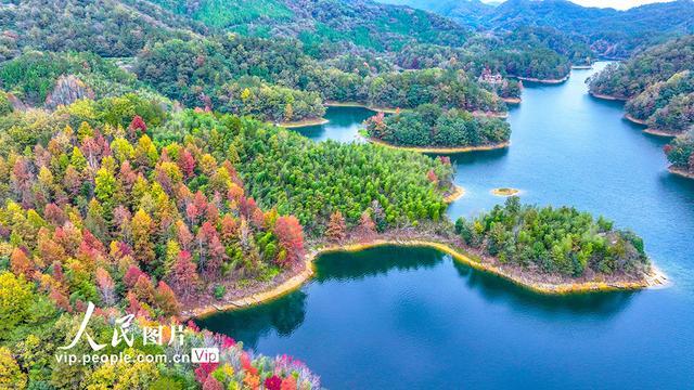 浙江淳安：千岛湖岛屿斑斓多姿