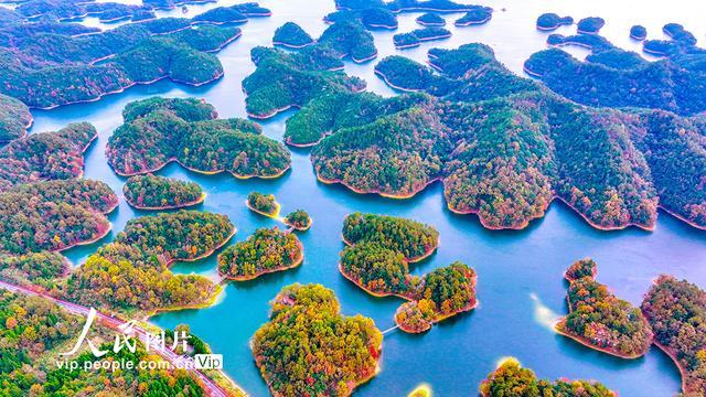 浙江淳安：千岛湖岛屿斑斓多姿