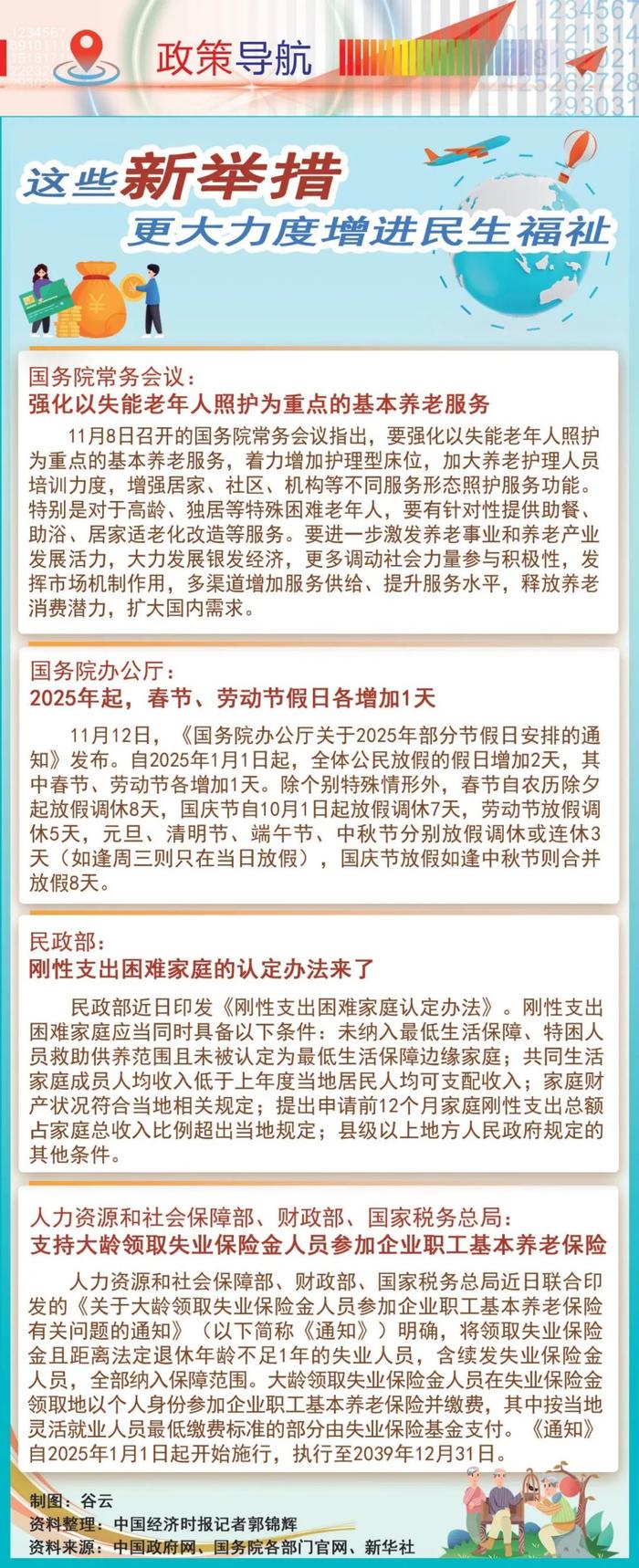 政策导航丨这些新举措更大力度增进民生福祉