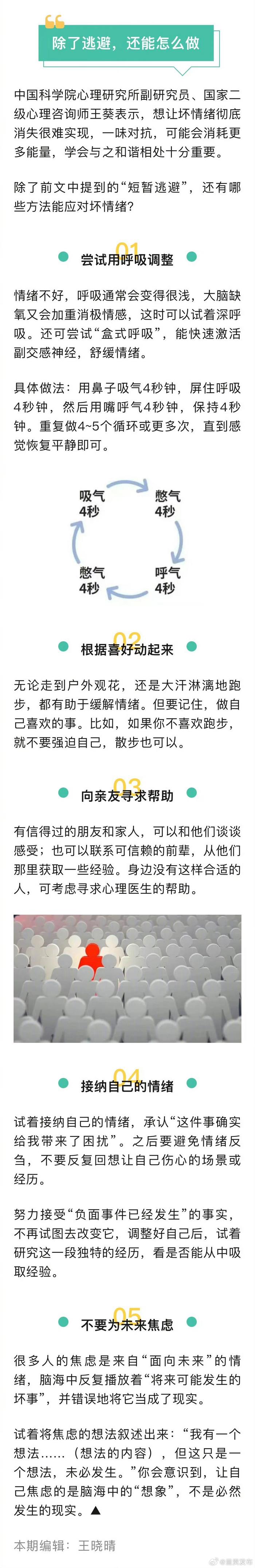 面对坏情绪逃避真的有用