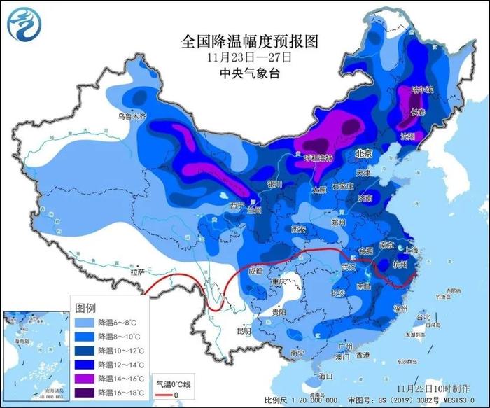 今冬首场寒潮来袭！大范围雨雪将影响我国大部地区