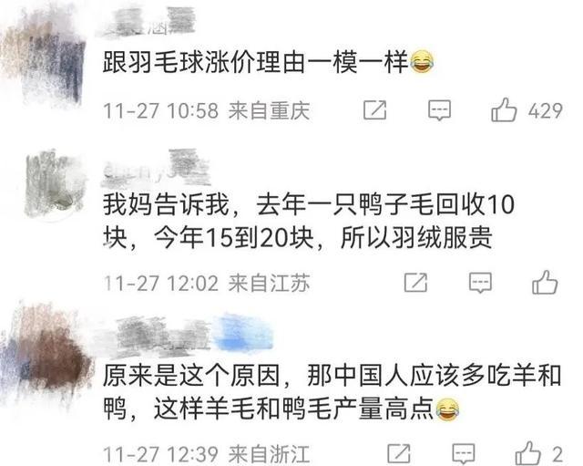 羽绒服涨价 为什么是猪的错？