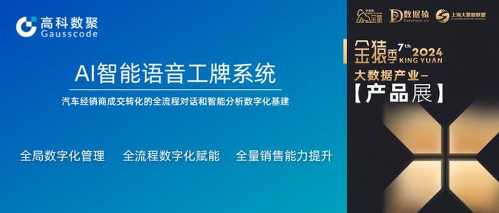 【金猿产品展】AI智能语音工牌系统——汽车经销商成交转化的全流程对话和智能分析数字化基建