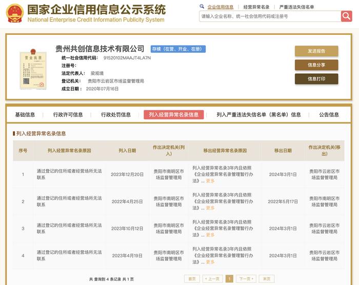 贵州一公司被曝假冒抖音开招商会“圈钱”,4年4次被列异常名录