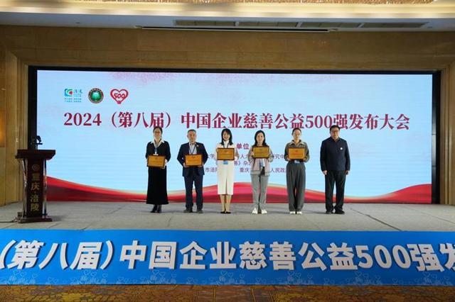 2024中国企业慈善公益500强在重庆涪陵发布