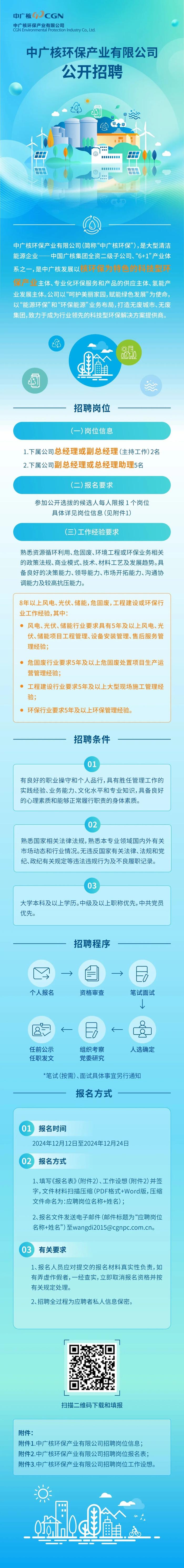 【社招】中广核环保产业有限公司社会招聘