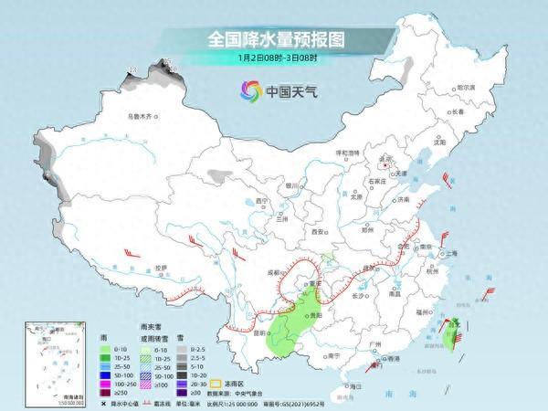  弱冷空气影响我国中东部，新疆降雪频繁局地有暴雪