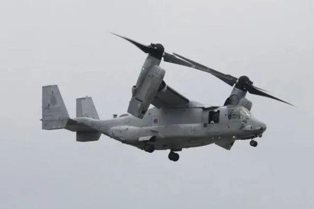 美国海军陆战队MV-22“鱼鹰”运输机（资料图）日媒报道配图