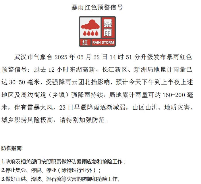 武汉发布暴雨临灾警报!武大校门被淹一米深
