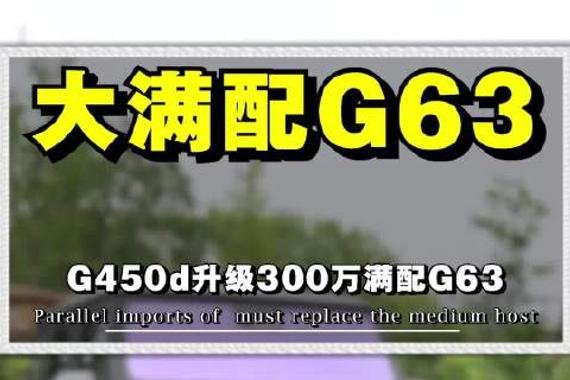 300多万G63有什么配置？湖南长沙采购450d怎么变成G63了？