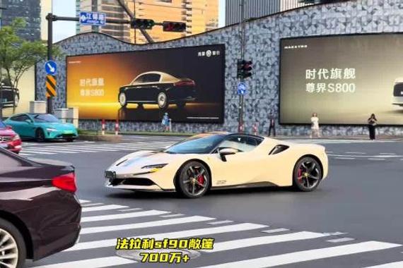 杭州万象城车展法拉利sf90亮相，兰博基尼urus新车打卡