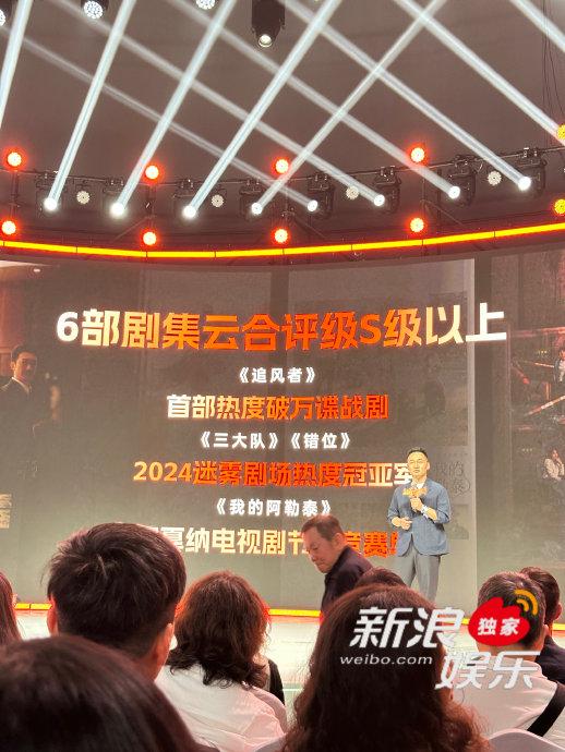在今天的上，相关负责人介绍了万达电影在剧集领域取得的成绩：王一博、王阳
