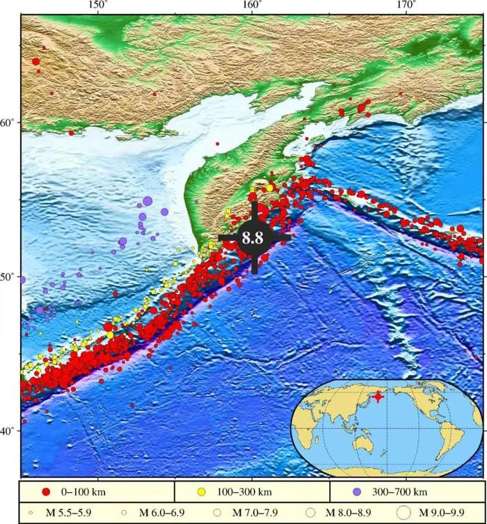 俄勘察加地震预计将对我国部分地区沿岸造成灾害性影响