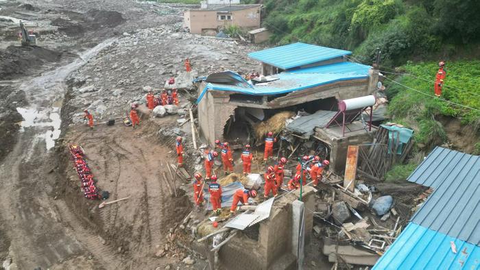 甘肃榆中马坡乡旧庄沟村2具失联人员遗体被找到