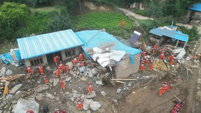 甘肃榆中马坡乡旧庄沟村2具失联人员遗体被找到