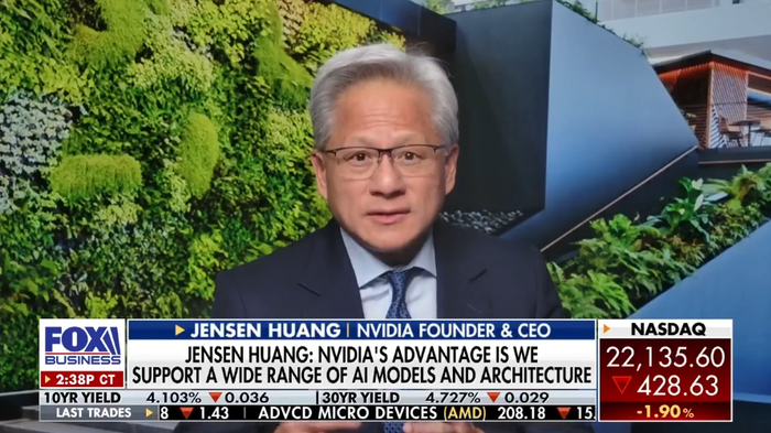 黄仁勋：我预测中国市场的销量将为零，下一个季度为零，再下一个季度也为零