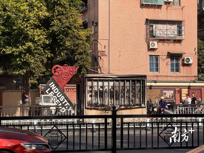 受火灾影响，广州沙园地铁站c口临时关闭