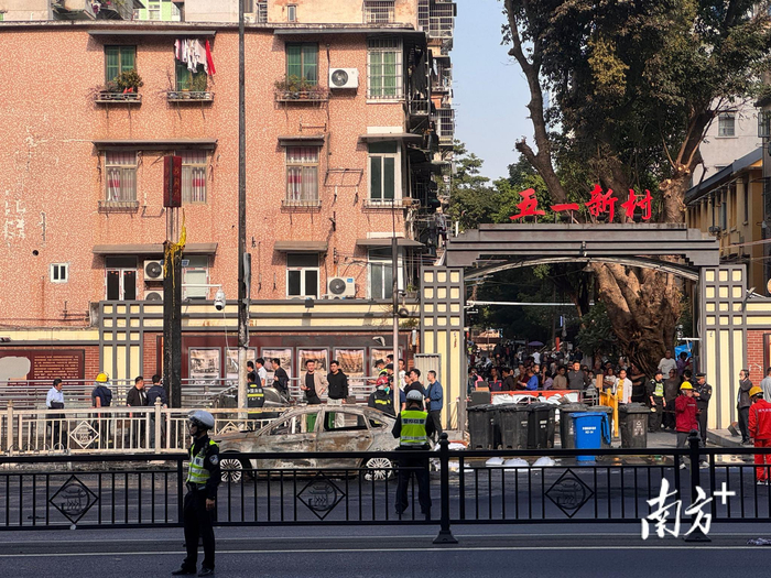 受火灾影响，广州沙园地铁站c口临时关闭