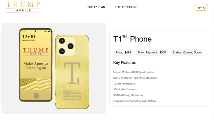 特朗普的“美国造”黄金手机，要黄了？