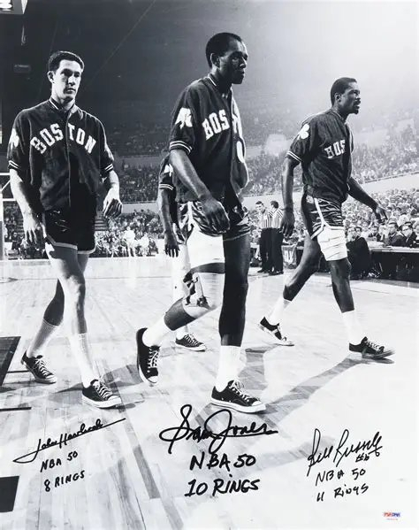 NBA总冠军数前十球员榜单出炉，拉塞尔居首贾巴尔第十