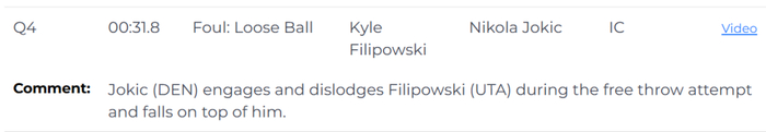 约基奇本该被罚下！掘金vs爵士裁判报告：两次错漏判各吃亏一次