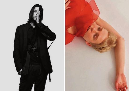 左:HELMUT LANG 2003/2004秋冬系列 右:HELMUT LANG 2018春夏系列 ©HELMUT LANG
