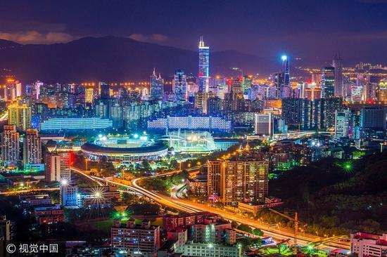 深圳夜景。图/视觉中国