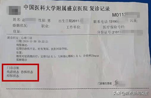 诊断结果。