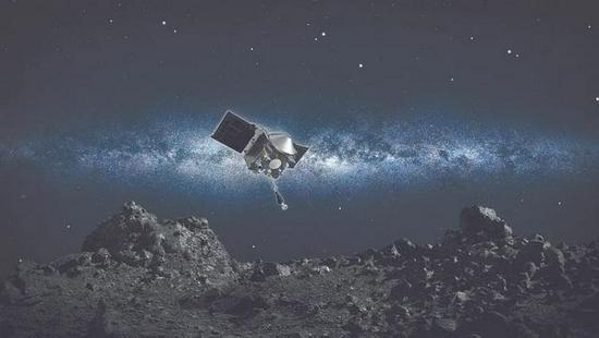 探测器奥西里斯— REx“ 造访 ” 贝努艺术图。图片来源:NASA