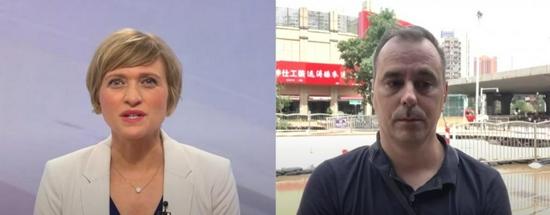 比灵格报道中神色局促