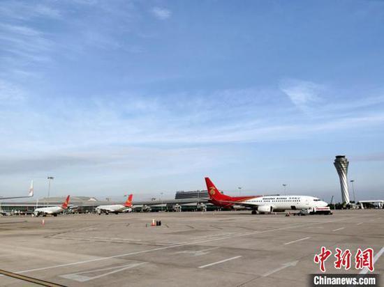 繁忙的南宁机场。南宁机场供图