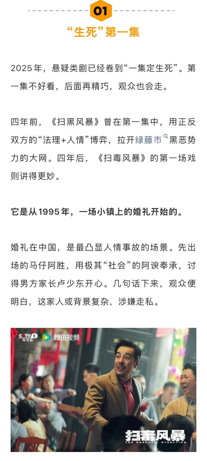 《扫毒风暴》开播获赞节奏紧凑演员全员在线