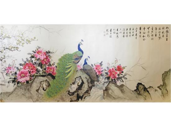 五位艺术家共同创作作品(董百振、吴云峰、黄耀邦、高金源、欧阳艺)