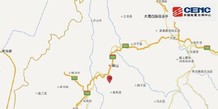 云南保山市施甸县发生3.4级地震