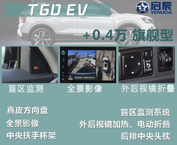 除了NEDC续航442km，安全配置同样抢眼 启辰T60 EV买哪款？