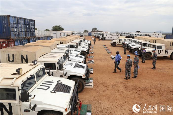 第六批赴南苏丹维和步兵营高标准通过联合国首次装备核查