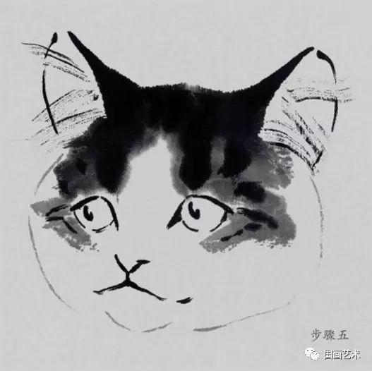 猫 日本画・彩墨画