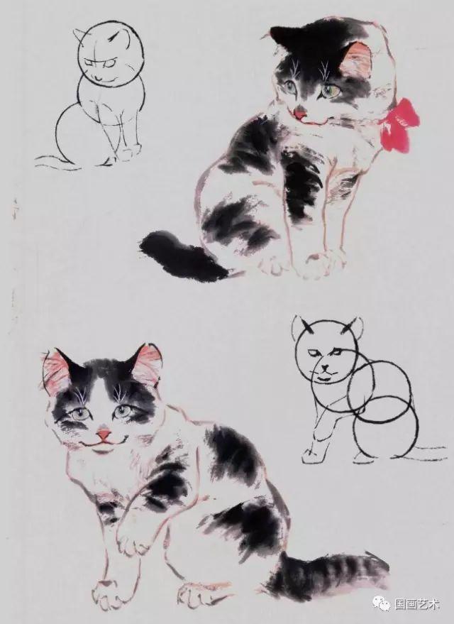 確実正規品 猫 日本画・彩墨画 - 美術品・アンティーク・コレクション