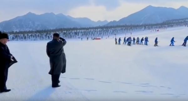 朝鲜进行“重大试验”后，金正恩参观滑雪场
