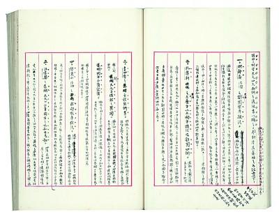 梁启超《中国近三百年学术史》手稿 资料图片